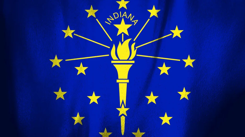 Flag of Indiana (State of USA)