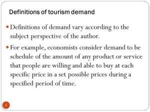 Tourism Demand and Pricing